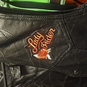 Motorcycle Womens  leather vest